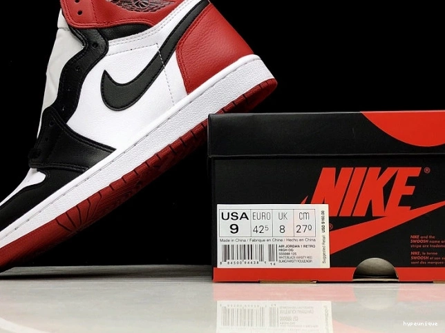 HYPE Black Jordan Air 555088-125 1 Toe Retro 0731